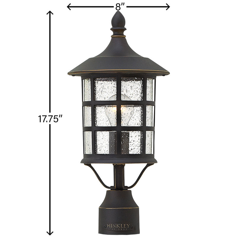 Freeport 1 -Light 17.8" H Hardwired Lantern Head, Oil Rubbed Bronze