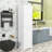 Freestanding Storage Cabinet with Two Doors, Storage Drawer and Adjustable Shelves-2089710569