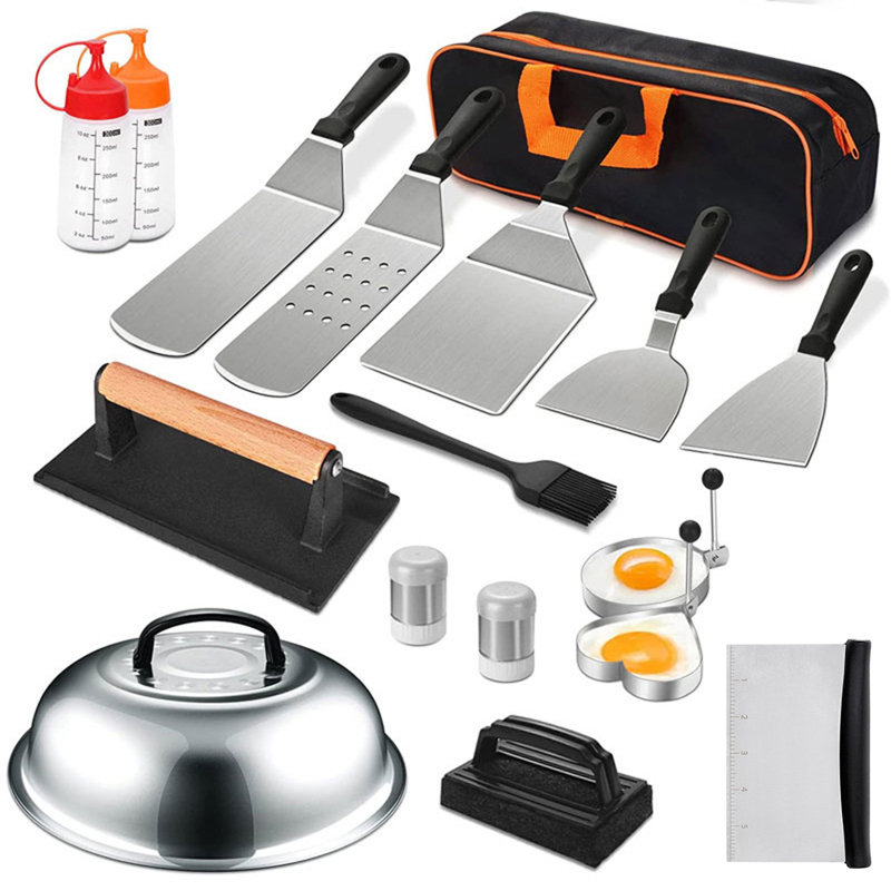 Stainless Steel Grilling Tool Set