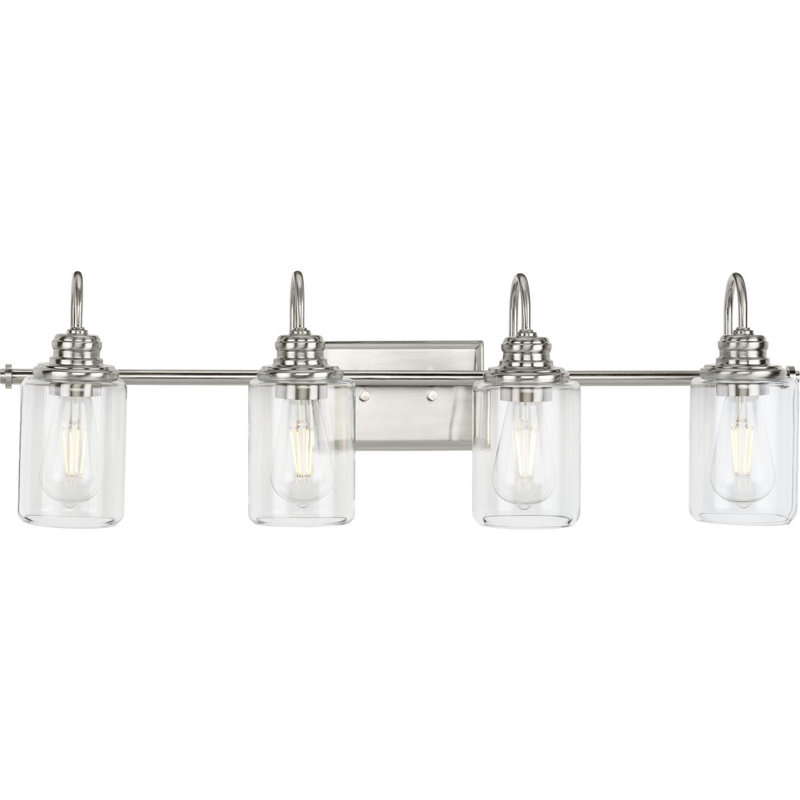Aiken 4 - Light Dimmable Vanity Light, Brushed Nickel, 4