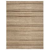 Ralph Lauren Trade Route Stripe Hand Knotted, 80% Jute And 20% Cotton, Tobacco Area Rug