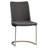Chromium 18.1'' H Faux Leather Upholstered Metal Side Chair-824833081