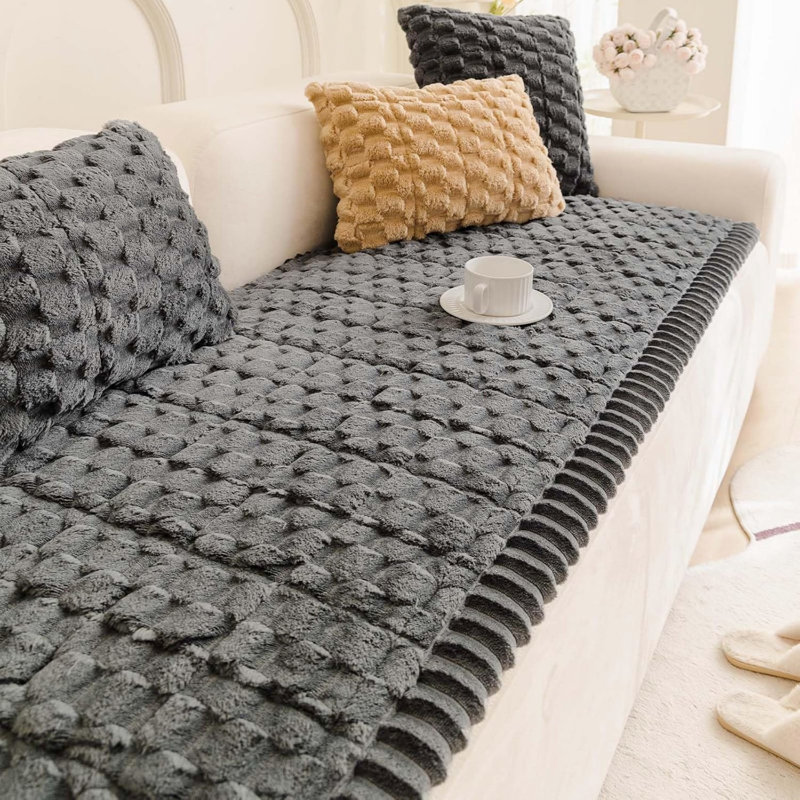 Fabric Box Cushion Sofa Slipcover