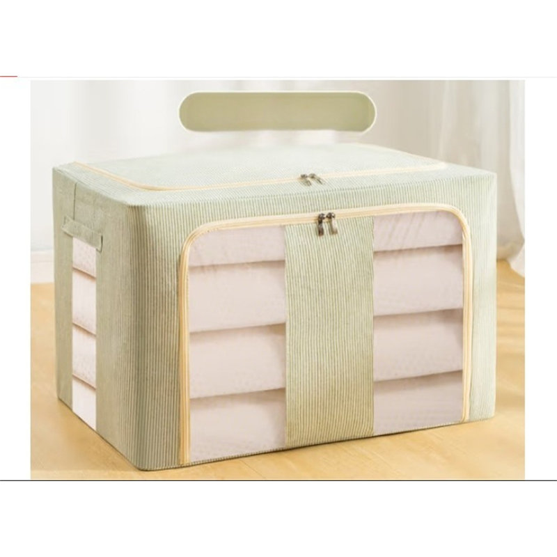 Ensemble de bacs de rangement en tissu, Vert