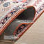 Laga Farrier Machine Washable Non-Slip Area Rug in Red & Blue-516164469