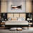 Colaluca Bed With 2 Nightstands And 2 Lamps, Rattan And Wood Combination-117428045