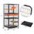 Versatile Lockable Pet Cage with Removable Tray and Stable Wheels for Pets' Comfort