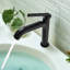 Robinet de lavabo pour salle de bain à poignée simple en laiton massif 9 "H-106241089