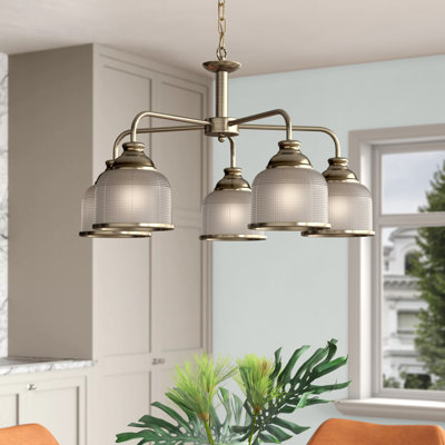 Asner 5 - Light Shaded Chandelier