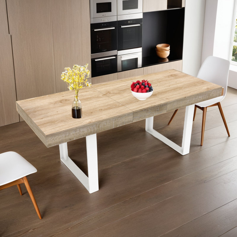 Modern Farmhouse 78.74" Extendable Dining Room Table