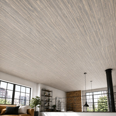Planches de plafond en polystyrène rustique
