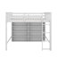 Lit mezzanine double avec tablettes-119971424
