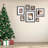 12X16 Picture Frame Made Of Solid Wood With Plexiglass, Display Pictures 9X12/11X14 With Mat Or 12X16 Without Mat For Tabletop And Wall Mounting, Rustic Black