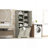 Bathroom Storage Cabinet With Doors And Drawers, Tilt-Out Laundry Hamper, Multiple Storage Space, Freestanding Style, Open Shelve, Adjustable Shelf, Oak