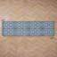 Feya Machine Woven Synthetic Damask Aera Rug in Blue/White-1218787331