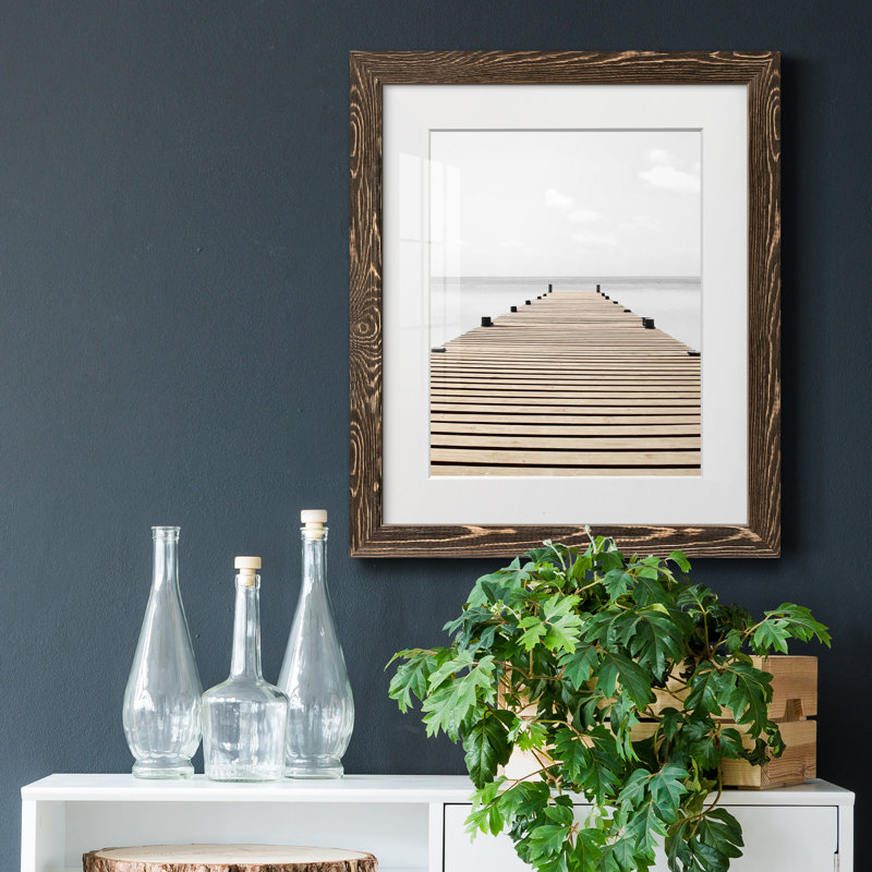 Pretty Pampas I - Cadre photo, reproduction d'art sur papier, Papier, cadre noyer, H 20 po x l 17 po x P 1,5 po