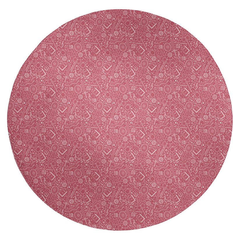 Tapis de zone rouge classic, Rond 5 pi