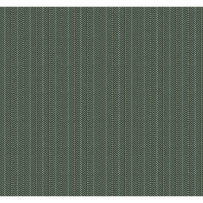 Elkan Stripe Green Herringbone Wallpaper