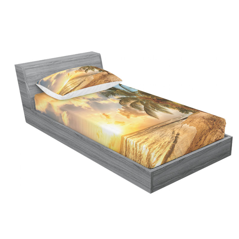 Microfiber Sheet Set, Twin Sheet Set with Fitted Sheet