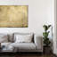 «World Map in Gold» par Kimberly Allen, impression sur toile tendue-20025428