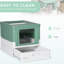 Foldable Cat Litter Den - , Spacious, Shelter Pet Enclosure Extra Odour Reducer