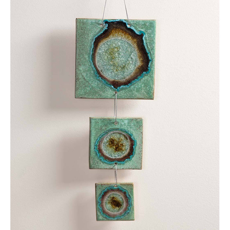 Modern Abstract Wall Decor on Ceramic