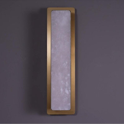 Mikinzie LED Wall Sconces Wallchiere Flush Mounted Sconces with Alabaster Shade