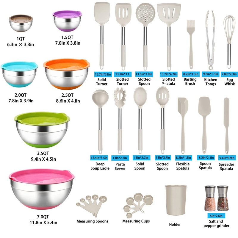 Ustensile de cuisine 27 pièces