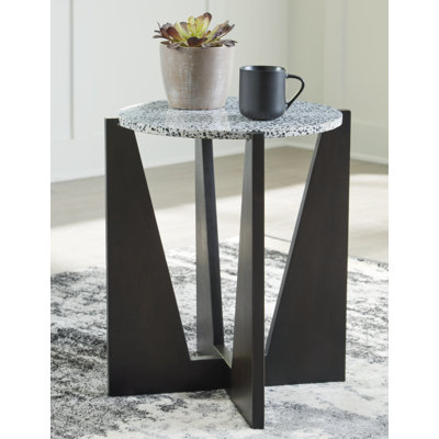 Sumiteru Stone Top End Table