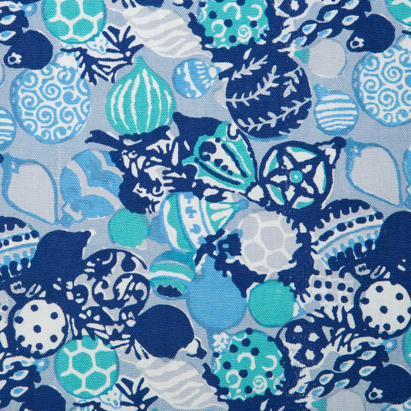 Leston Tablecloth, Blue/Light Blue, 90" x 90" Round