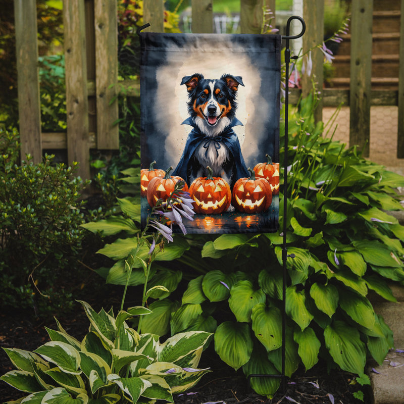Drapeau de jardin chiot Halloween, Berger australien