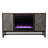 Lucely Lannington Color Changing Fireplace with Media Storage