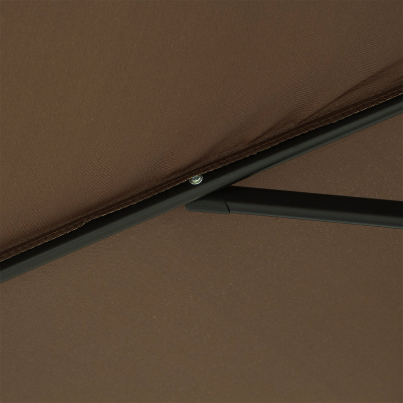 Brookann 295cm Tilt Market Parasol, Brown