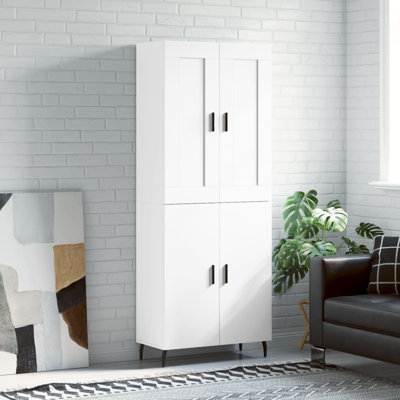 Mithushan Highboard 69.5x34x180 cm Engineered Wood