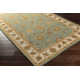 Southshore Handmade Wool Green/Light Beige/Brown Rug