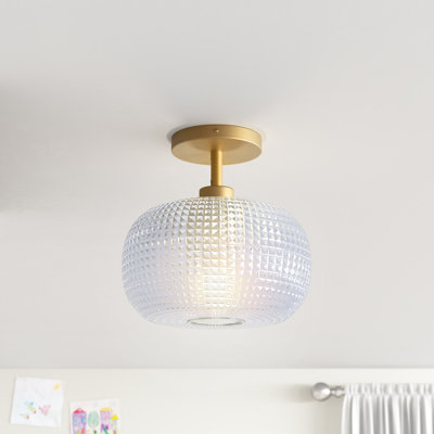Glass Semi Flush Mount