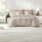 Premium Cotton Jacquard Bedding Sets, Full/Queen Botanical Duvet Cover Set