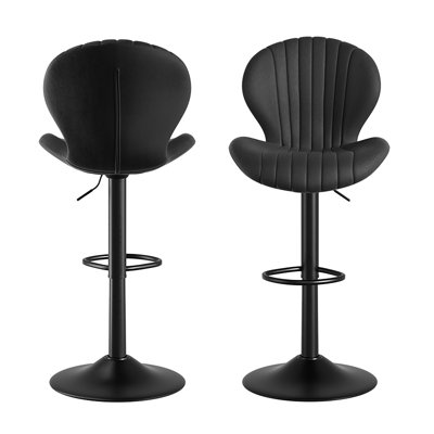 Tabourets de bar pivotants à hauteur réglable, tabourets de comptoir revêtus de similicuir