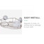 Tablette de douche d'aspiration en acier inoxydable