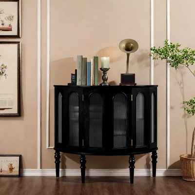 Solid Wood Two-Door Entryway Cabinet