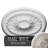 Endurathane Orrington Ceiling Medallion, 19 5/8"OD x 4 3/4"ID x 1 3/4"P (Fits Canopies up to 4 3/4"), Hand-Painted Smokey Topaz Crackle Finish-28576541