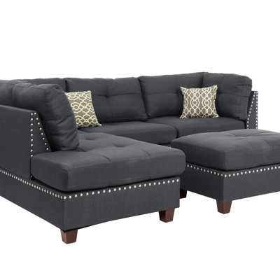 3-PC SECTIONAL Polyfiber Sectional Sofa