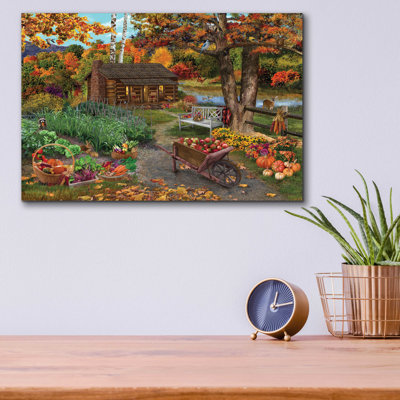 «Harvest at the Cabin» par Bigelow illustrations - impression sans cadre