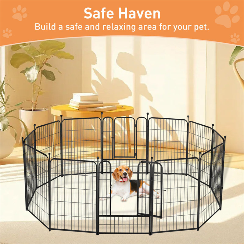 Clôture pour animaux de compagnie, parc intérieur 12 panneaux pour petits animaux