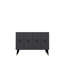 Console moderne, anthracite et noire avec accents dorés, 47,2 po x 31,5 po x 11,6 po | 100% panneau de particules enduit de mélamine, épaisseur: 0,7 pouce | Support mural, tablettes multiples, design élégant et fonctionnel-142090322