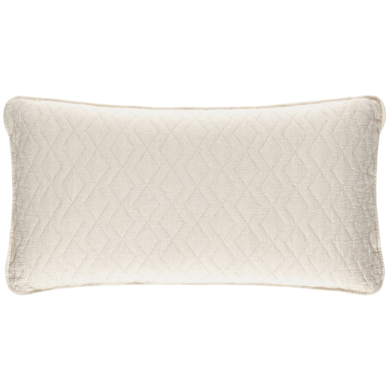 Birdie Quilted Sham, King, Natural