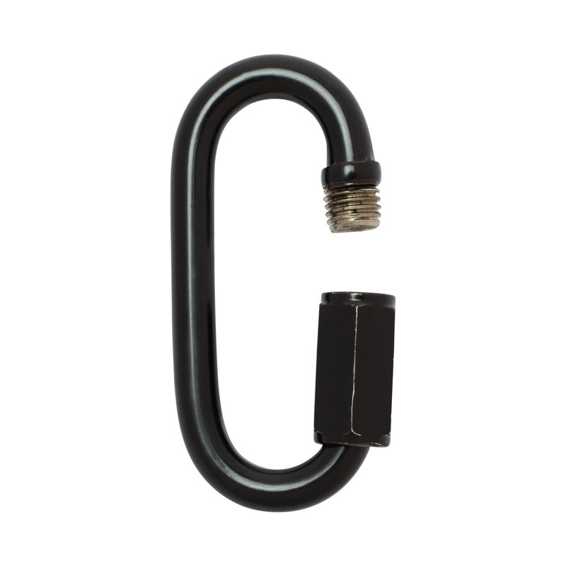 Chaîne en acier inoxydable, H 2,36 po x l 1,06 po x P 0,24 po, Noir