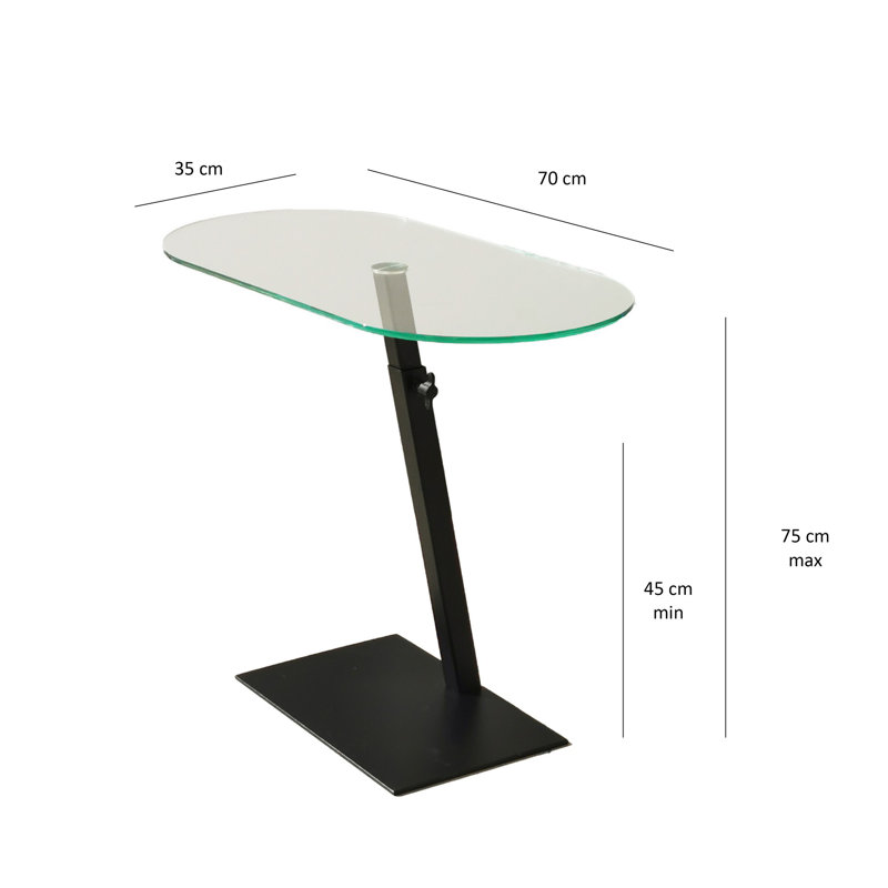 Table de bout avec tablette de plancher