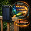 Luminaire de sécurité à détecteur de mouvement imperméable à énergie solaire 45 DEL à haute luminosité pour patio-101624825