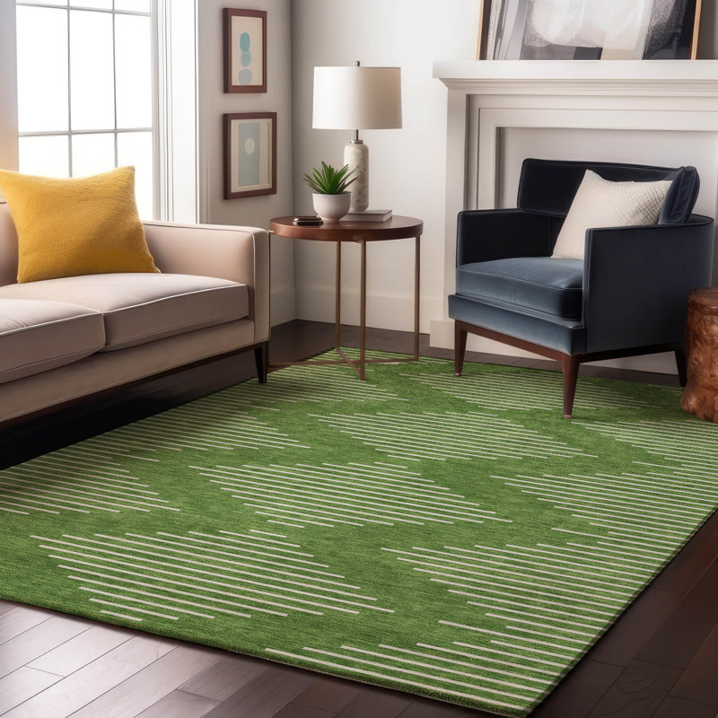 Premium Machine Washable Colmenero AMF1016 Geometric Rug, Rectangle 5' x 7'6"